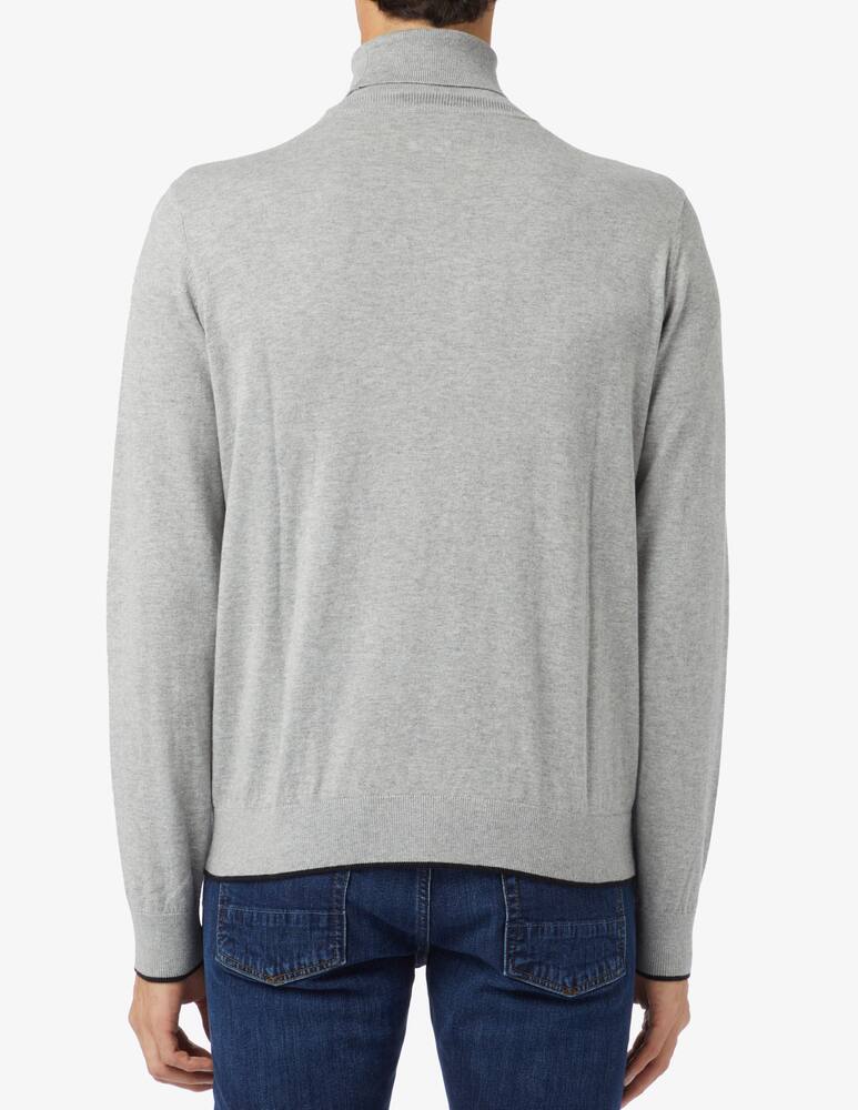 rinascente Armani Exchange Maglia dolcevita in cotone e cashmere - grigio chiaro