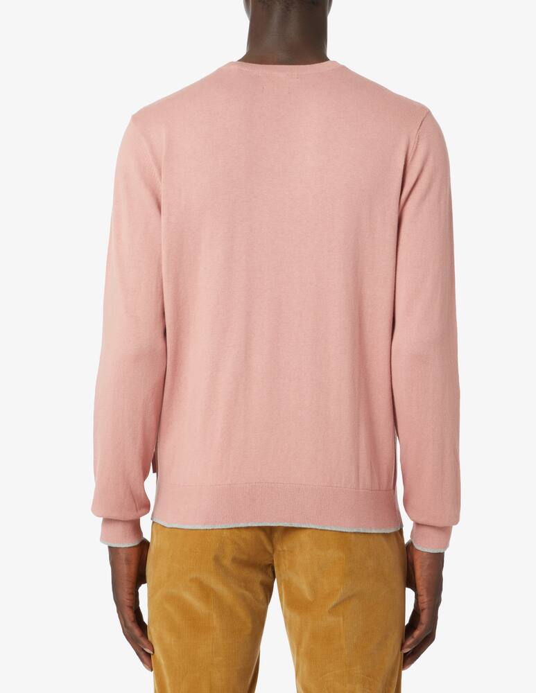 Armani Exchange Cotton and cashmere crewneck jumper - antique pink - picture 3 Armani Exchange Cotton and cashmere crewneck jumper - antique pink - picture 3