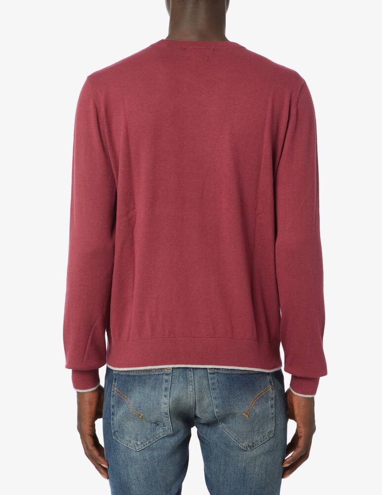 rinascente Armani Exchange Maglia girocollo in cotone e cashmere - vinaccia
