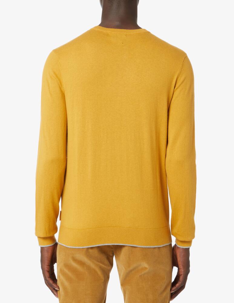 rinascente Armani Exchange Maglia girocollo in cotone e cashmere - senape