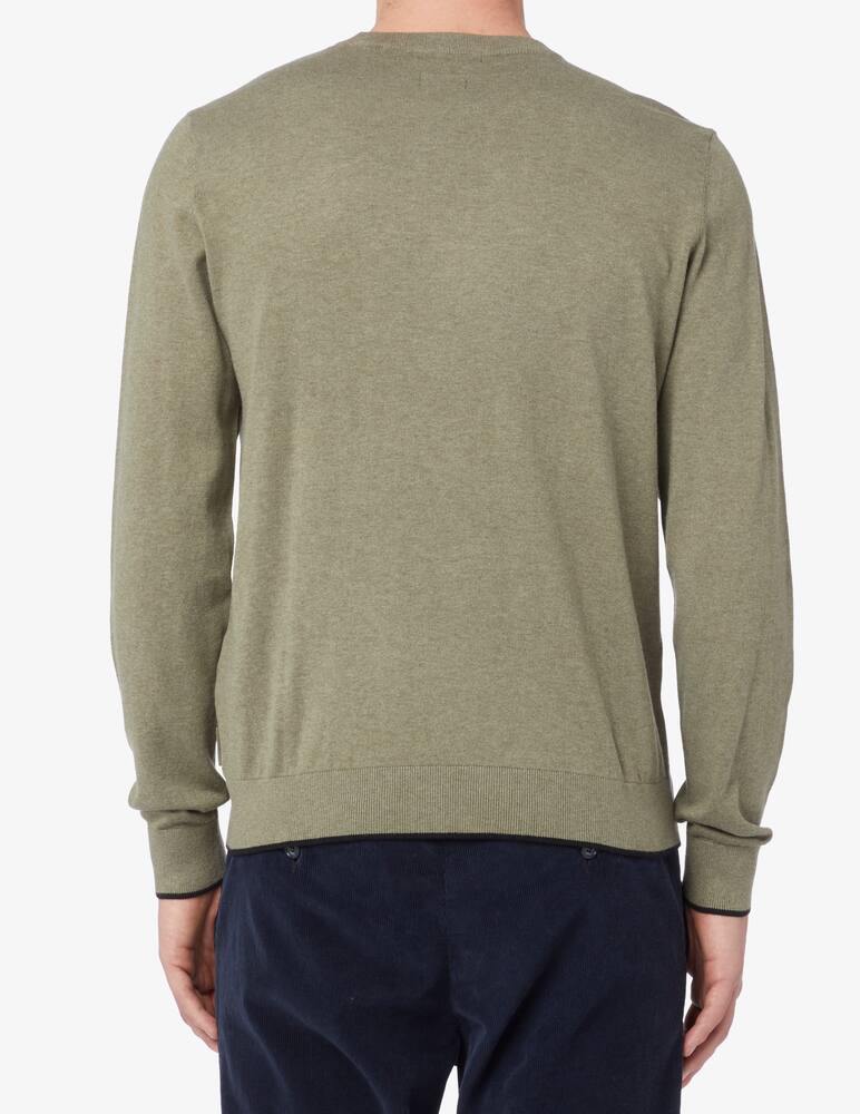 rinascente Armani Exchange Cotton and cashmere crewneck jumper - sage
