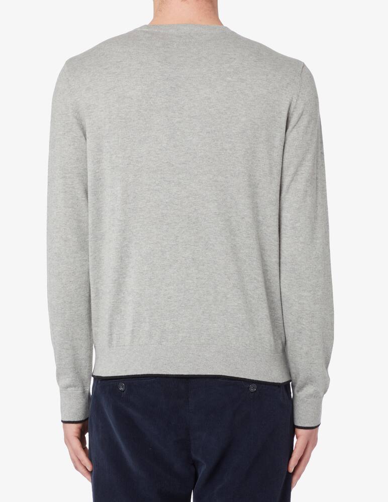 rinascente Armani Exchange Maglia girocollo in cotone e cashmere - grigio chiaro