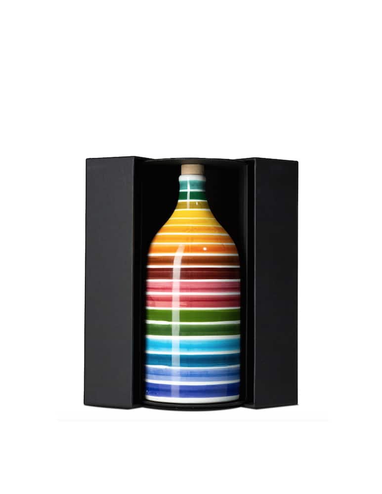 Antico Frantoio Muraglia Magnum Olio in ceramica arcobaleno 1500ml - immagine 1 Antico Frantoio Muraglia Magnum Olio in ceramica arcobaleno 1500ml - immagine 1