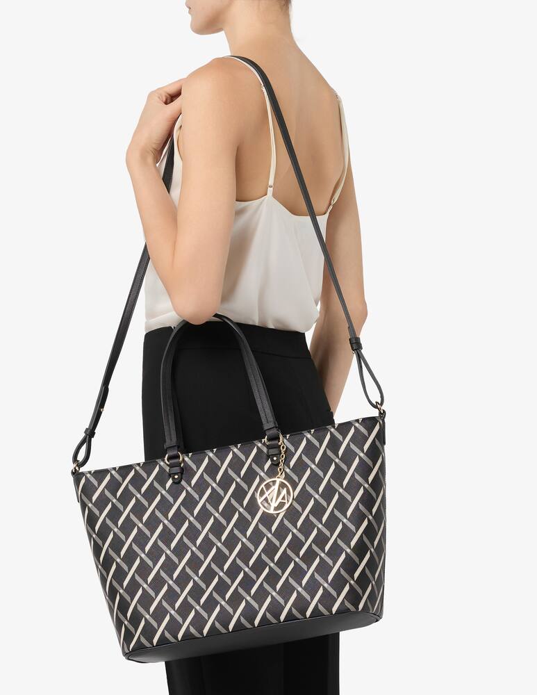 rinascente Armani Exchange Borsa shopper logo Gynger M