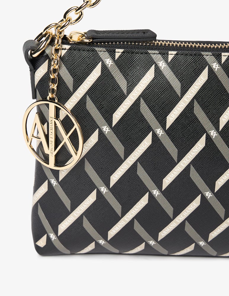 rinascente Armani Exchange Gynger logo shoulder bag