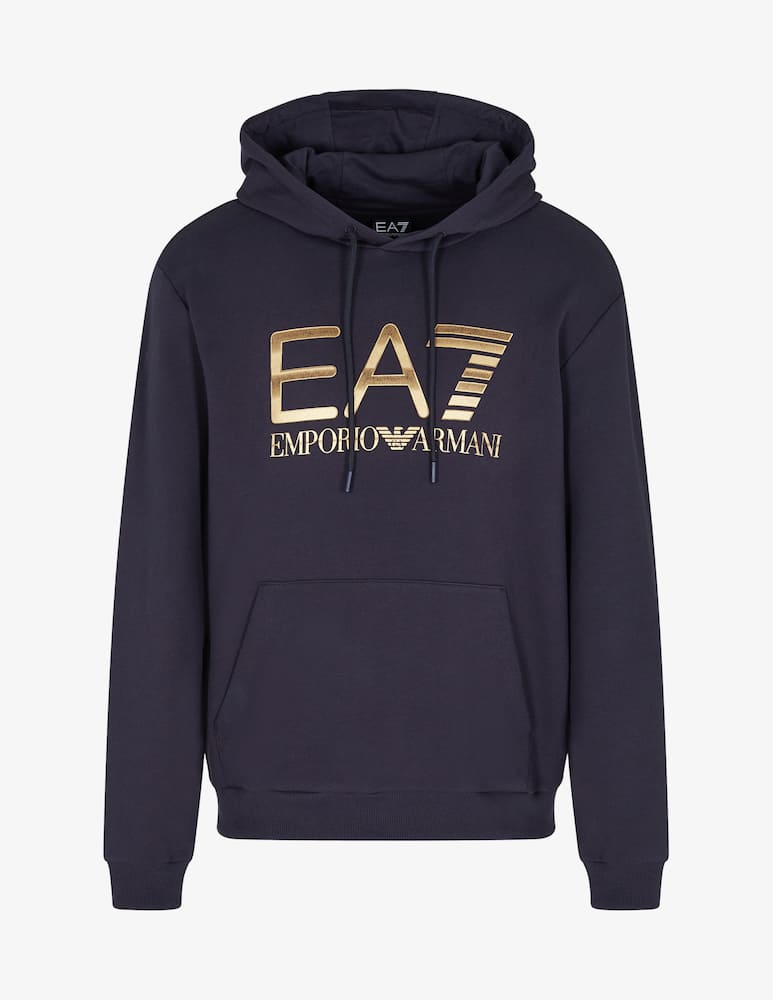 rinascente EA7 Logo terry hoodie
