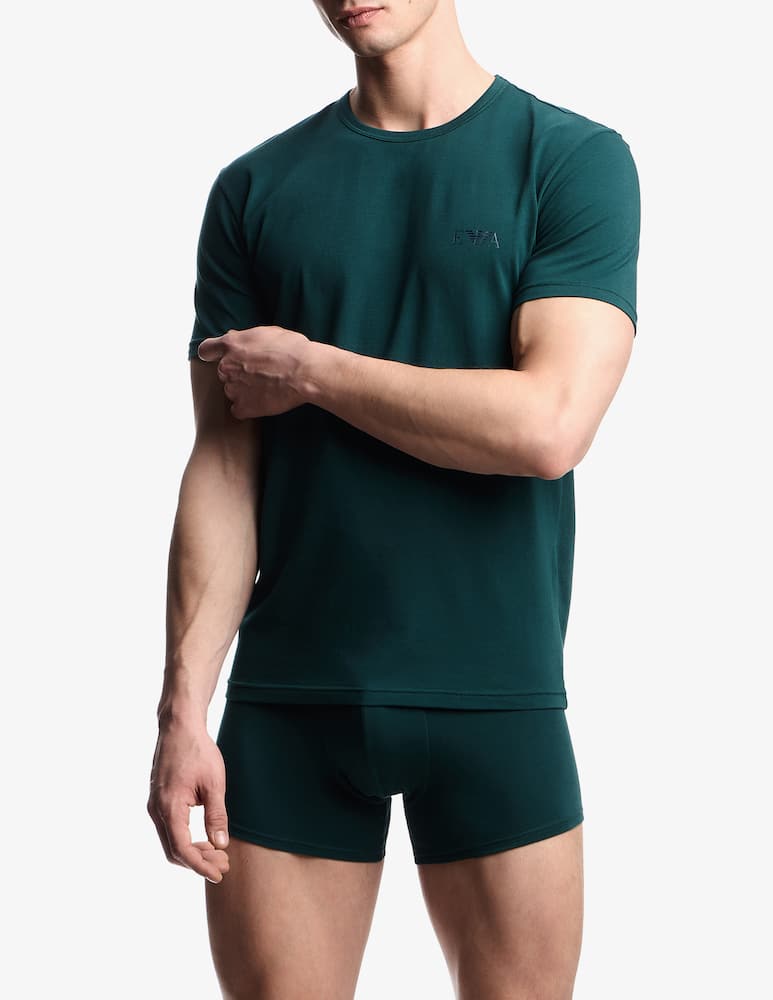 rinascente Emporio Armani Monogram crew neck t-shirt duo