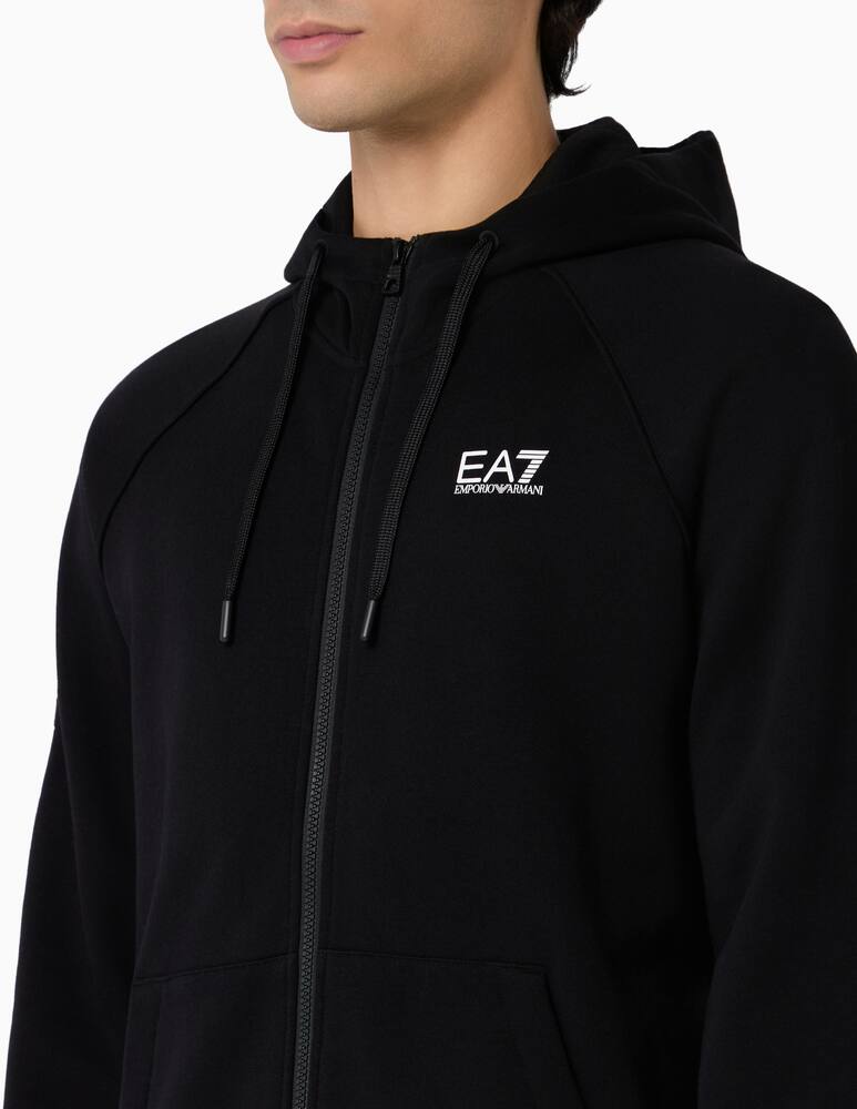 rinascente EA7 Hoodie fleece zip logo
