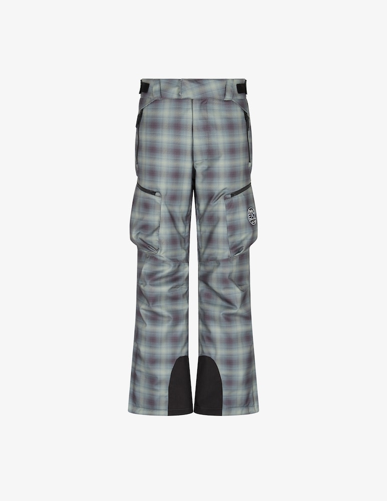 rinascente EA7 St Moritz check trousers