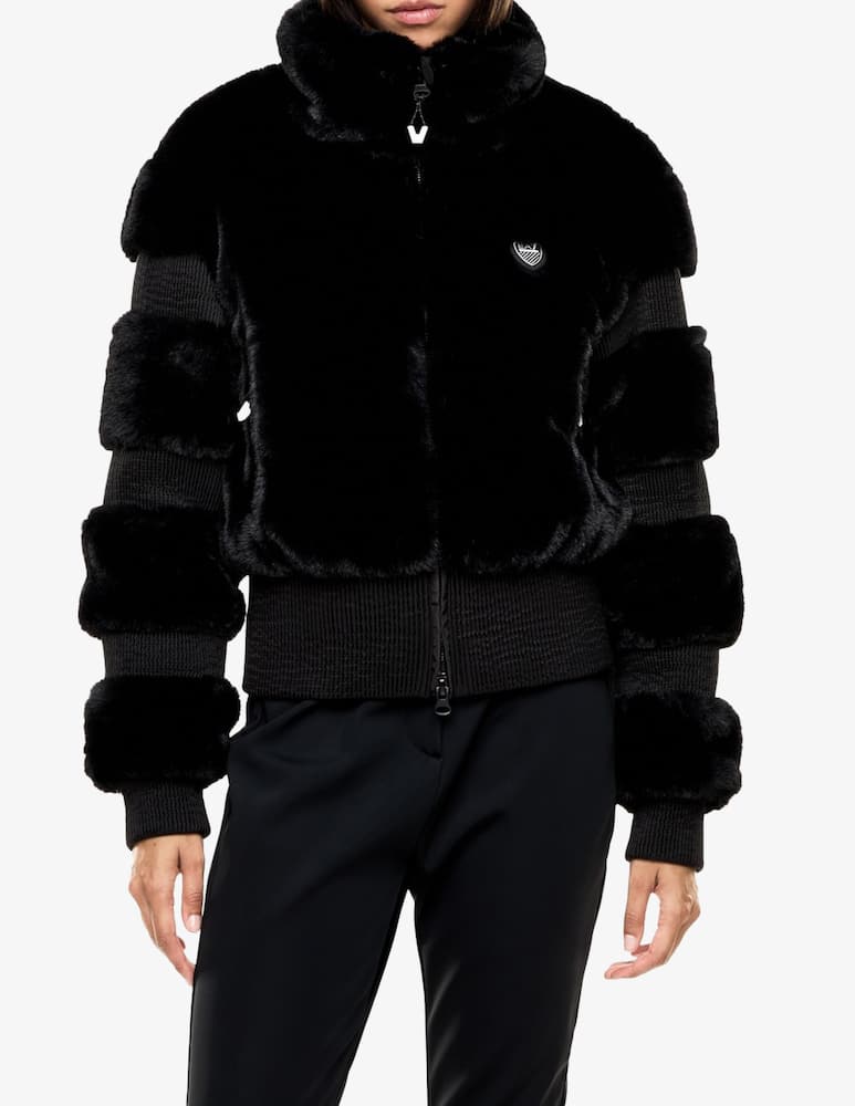 rinascente EA7 Cortina faux fur ski jacket
