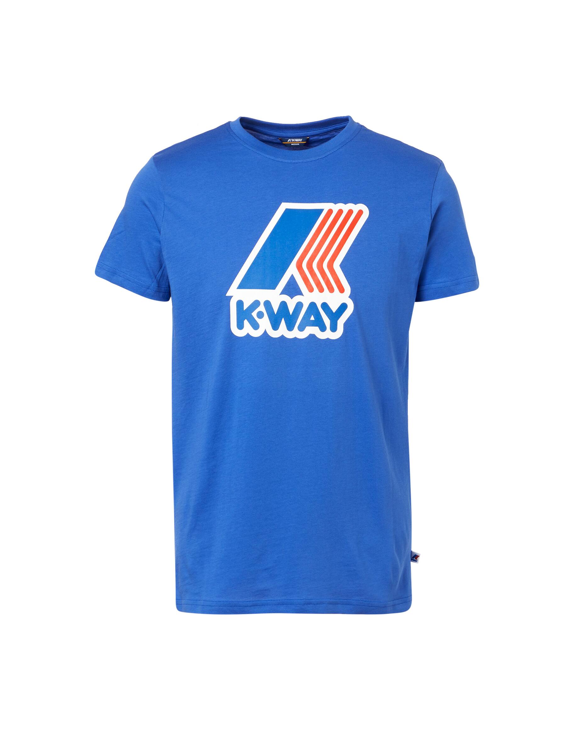 Shop K-Way Pete macro logo t-shirt on Rinascente