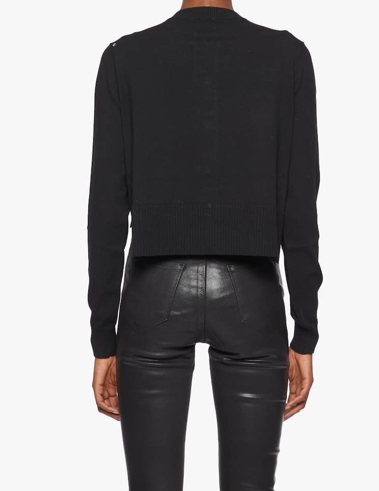 rinascente Sportmax Code Derrik cardigan in eco leather