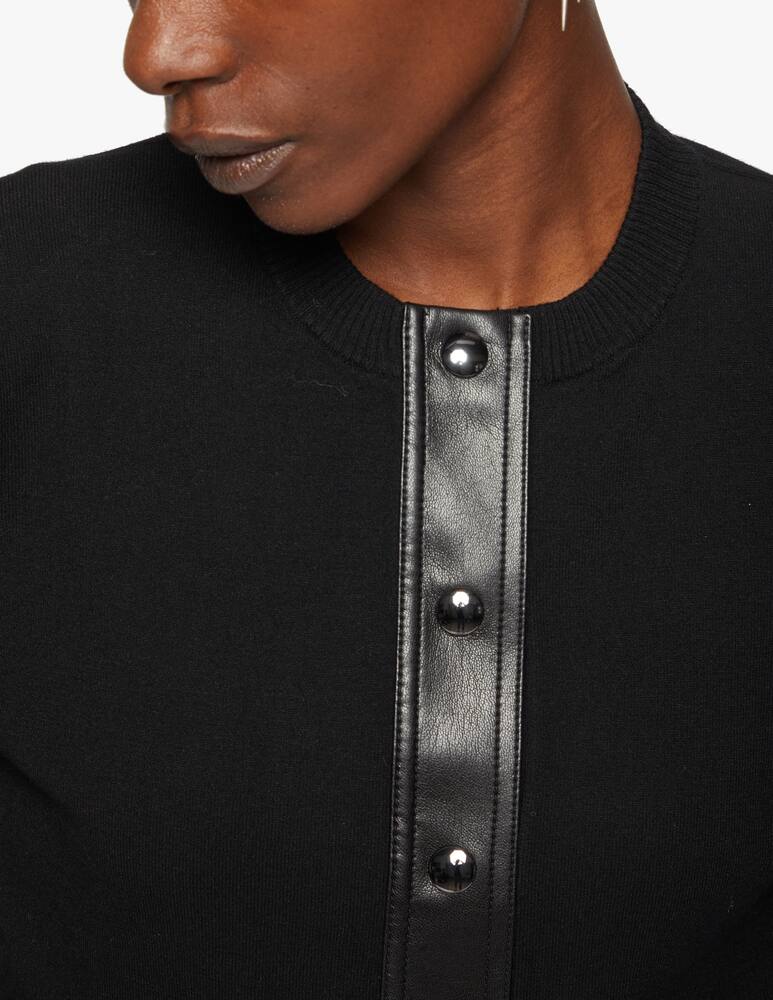 rinascente Sportmax Code Derrik cardigan in eco leather