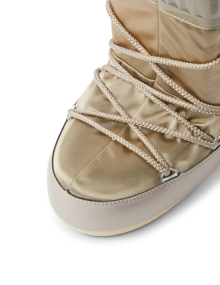 rinascente Moon Boot Icon satin snow boots - gold