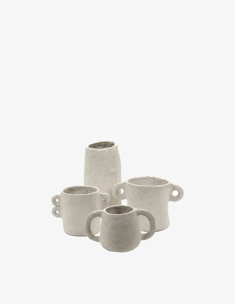 rinascente Serax Pot S Paper Mache Earth By Marie Michielssen - Cream