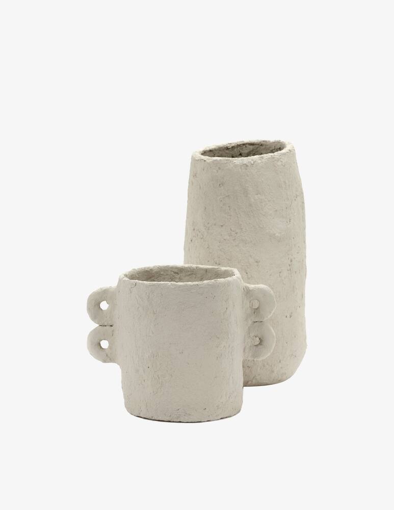 rinascente Serax Pot M Paper Mache Earth By Marie Michielssen - Cream