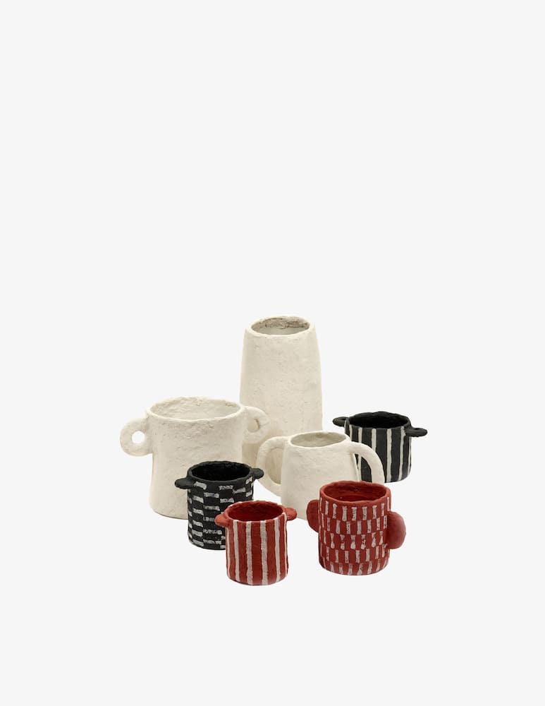 rinascente Serax Pot L Paper Mache Earth By Marie Michielssen - Cream