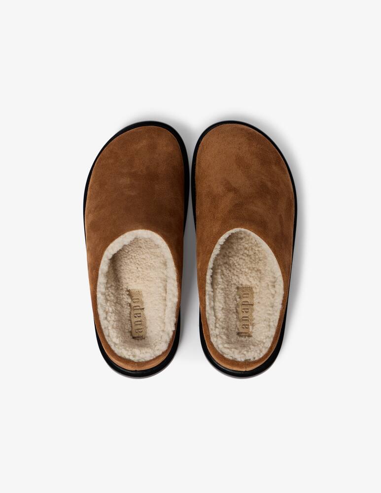 rinascente lanapo Suede shearling slippers
