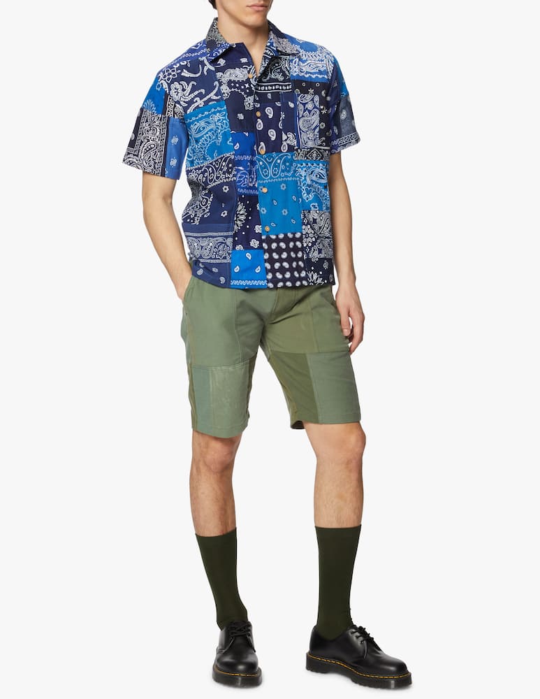 rinascente Overlord Pantaloni corti patchwork militare