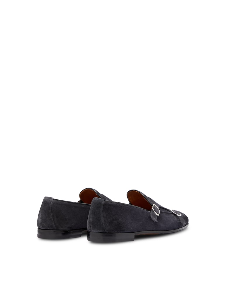 rinascente Doucal's Mocassino doppia fibbia in suede
