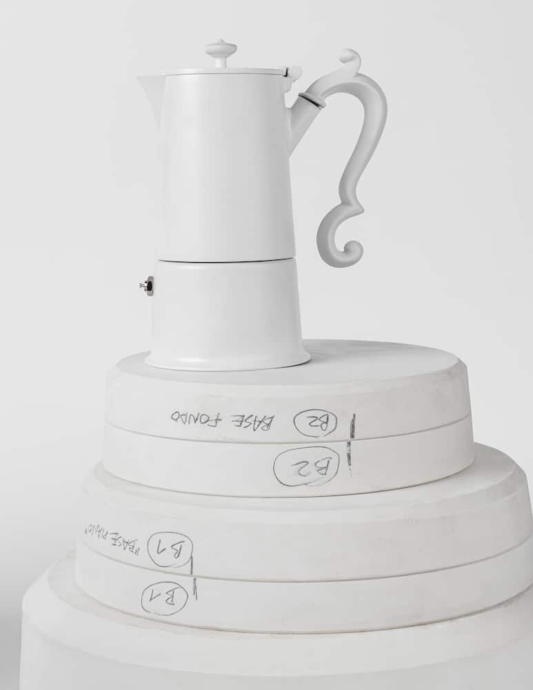 rinascente Knindustrie Lady Anne Caffettiera 4 Tazze - Bianco