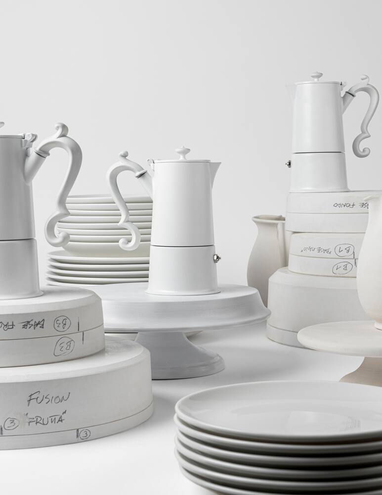 rinascente Knindustrie Lady Anne Caffettiera 4 Tazze - Bianco