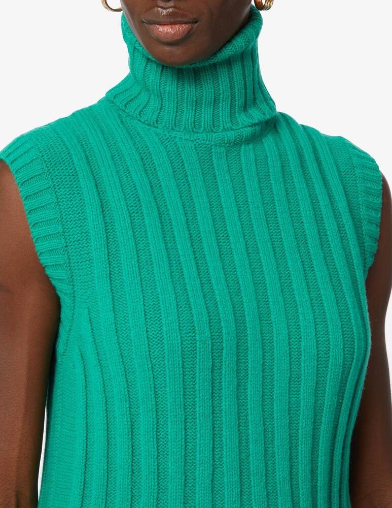 rinascente JEJIA Gilet a collo alto in misto lana - Verde