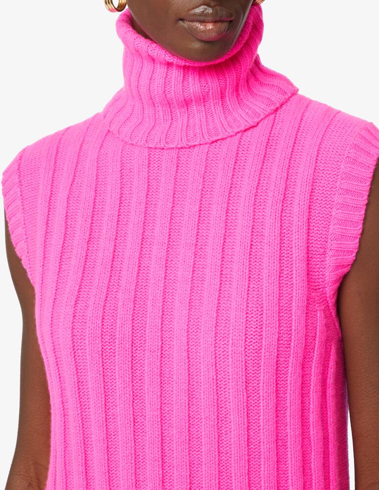 JEJIA Gilet a collo alto in misto lana - Rosa - immagine 4 JEJIA Gilet a collo alto in misto lana - Rosa - immagine 4