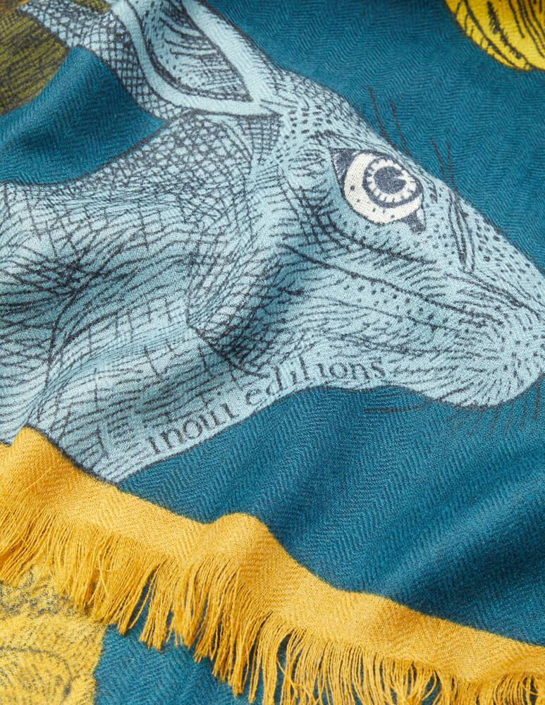 rinascente Inoui Editions Thadeus 70x190 animal scarf - Green