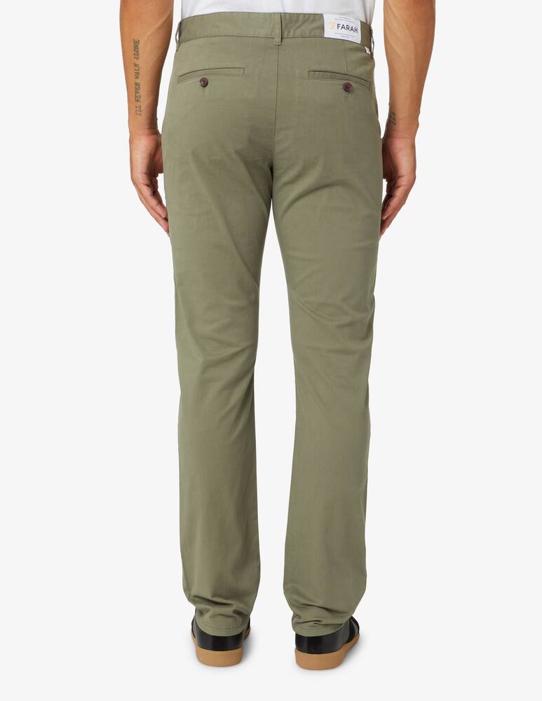 rinascente Farah Pantalone chino in cotone twill - Verde