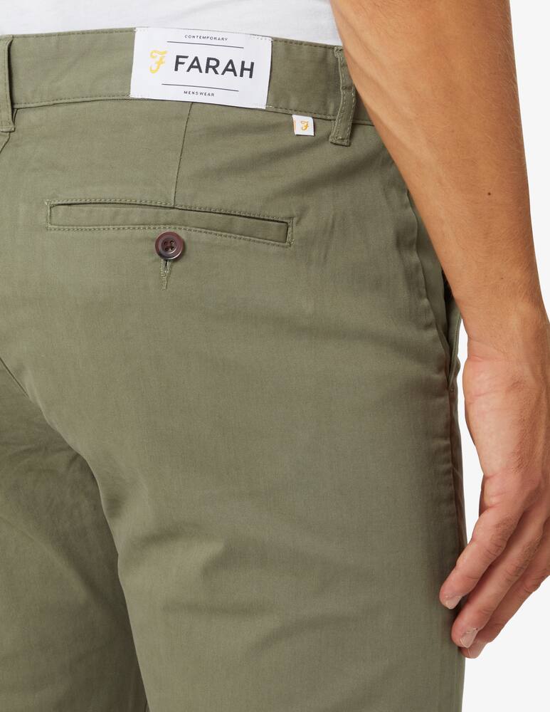 rinascente Farah Pantalone chino in cotone twill - Verde