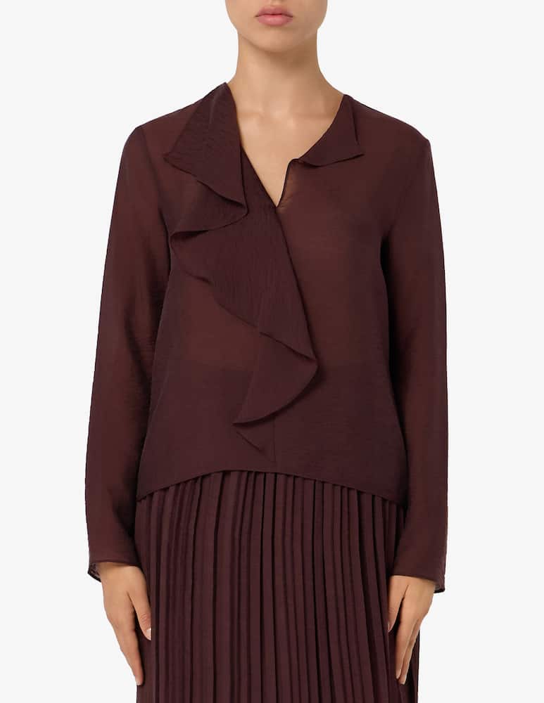 rinascente 24.7 Studio Blouse volant crinkle