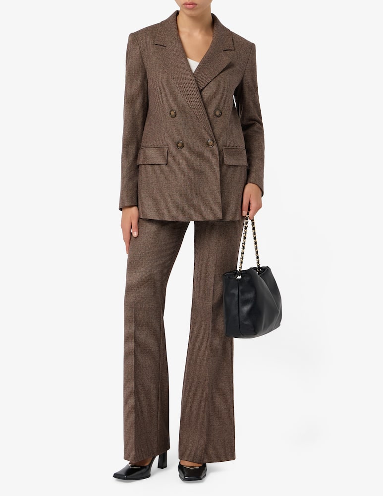 rinascente 24.7 Studio Flare check trousers