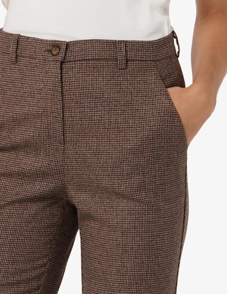 24.7 Studio Flare check trousers - picture 4