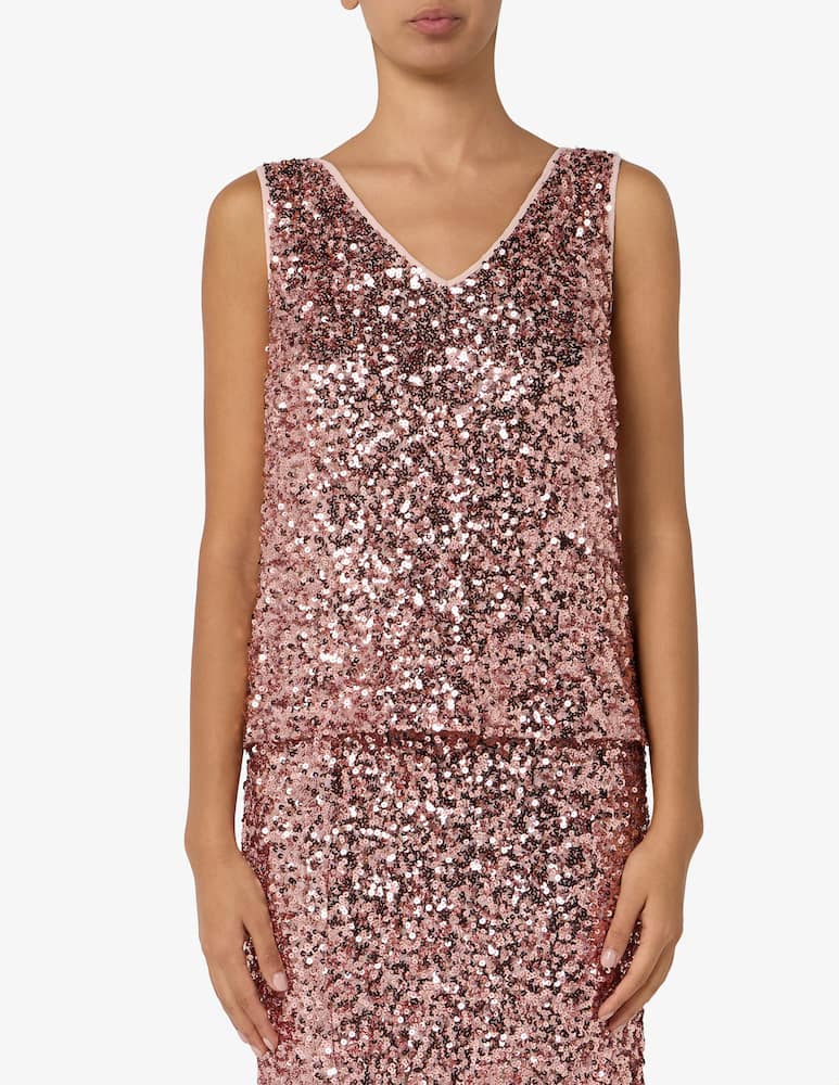 rinascente 24.7 Studio Sequin sleeveless top