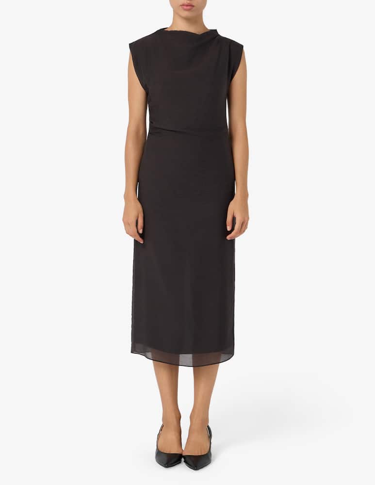 rinascente 24.7 Studio Draped crinkle dress