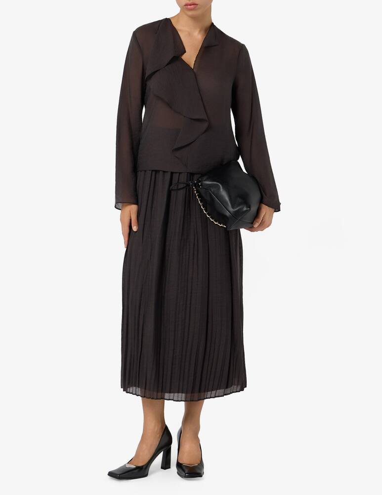 rinascente 24.7 Studio Crinkle midi skirt