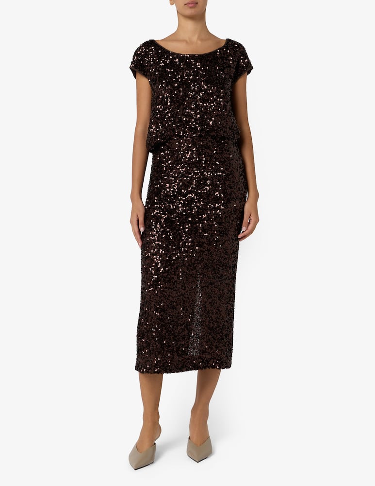 rinascente 24.7 Studio Sequin midi skirt