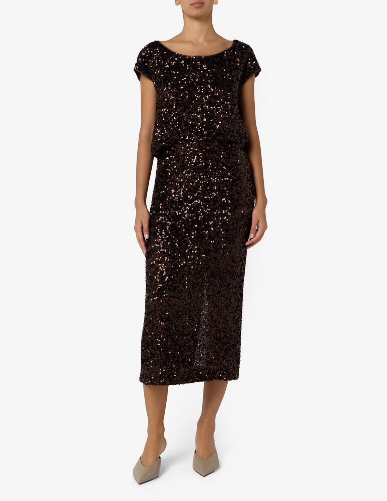 rinascente 24.7 Studio Sequin short sleeve top