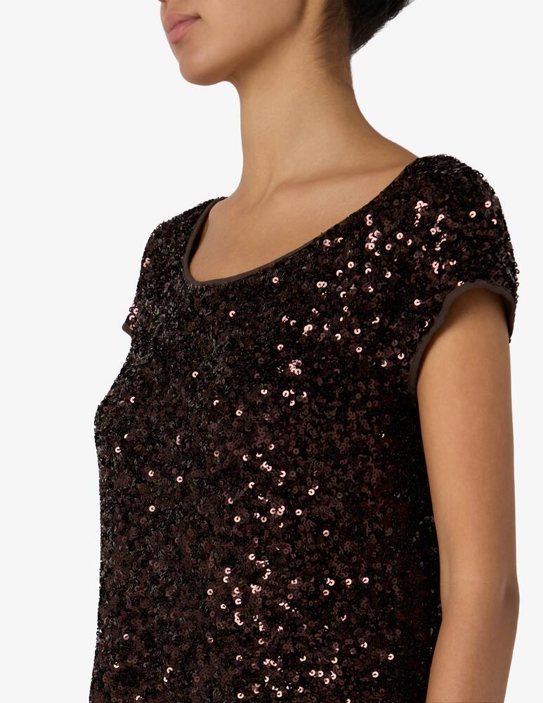 rinascente 24.7 Studio Sequin short sleeve top