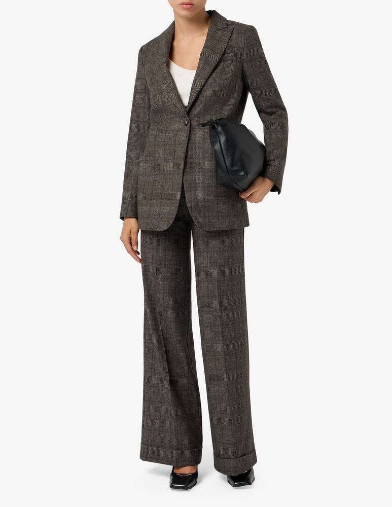 rinascente 24.7 Studio Plaid wide-leg trousers