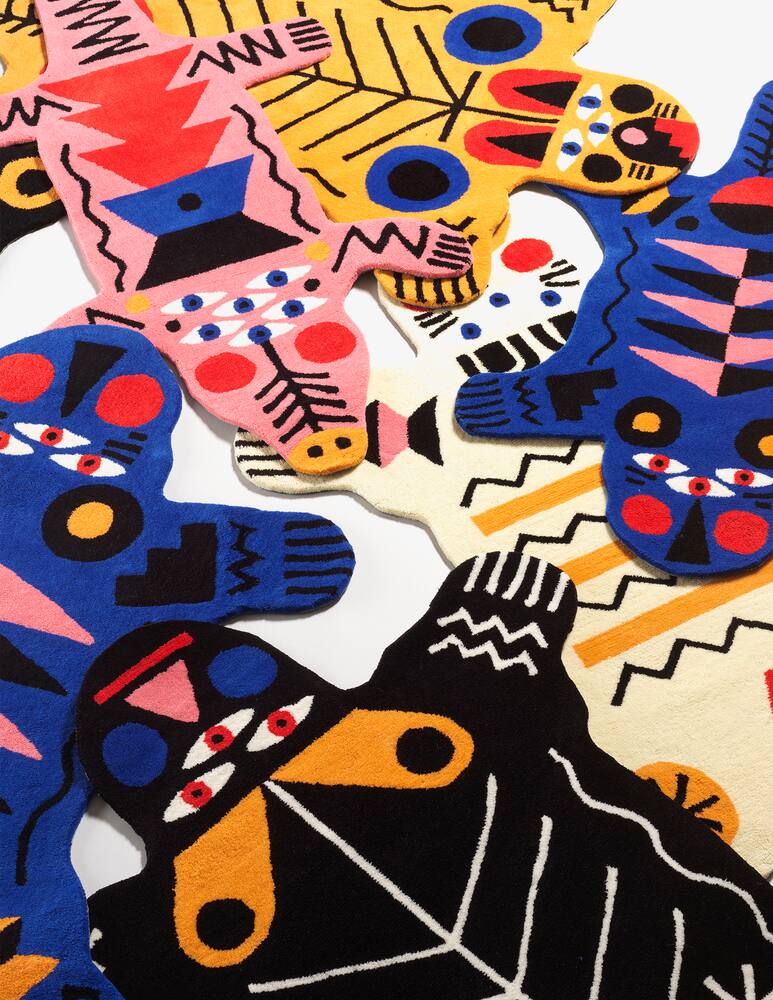 rinascente Qeeboo Oggian Kinotto Tappeto M - Multicolor