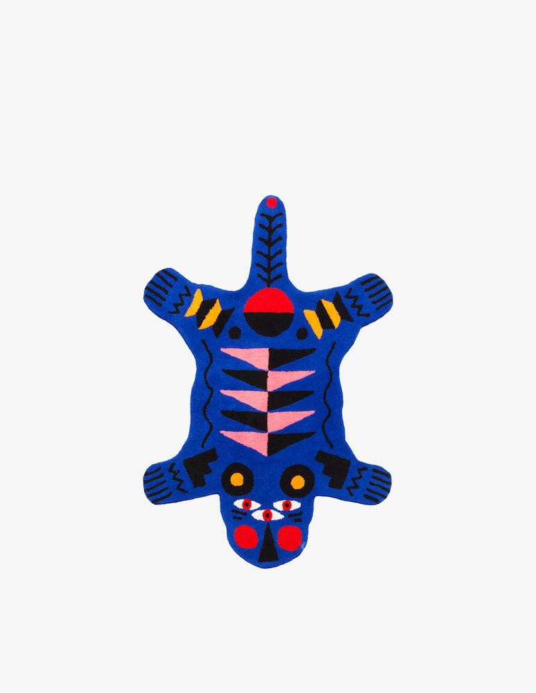 Qeeboo Oggian Blue Panther Tappeto M - immagine 1 Qeeboo Oggian Blue Panther Tappeto M - immagine 1