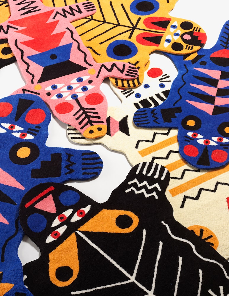 rinascente Qeeboo Oggian Italian Tiger Carpet M - Multi