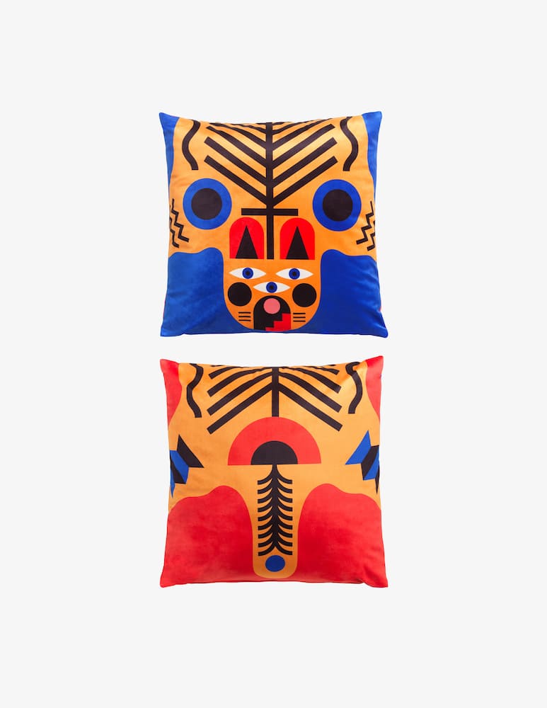 Qeeboo Cuscino Italian Tiger Oggian - immagine 1 Qeeboo Cuscino Italian Tiger Oggian - immagine 1