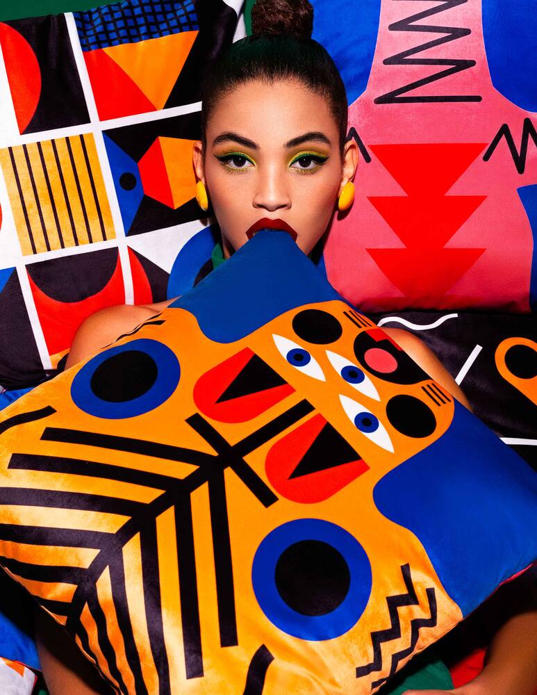 rinascente Qeeboo Cuscino Italian Tiger - Multicolor