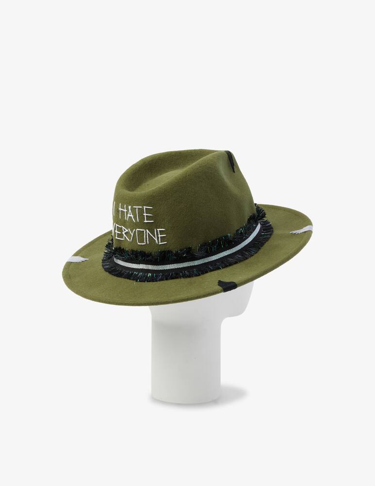 rinascente The Hat Gang I Hate Everyone hat - Olive