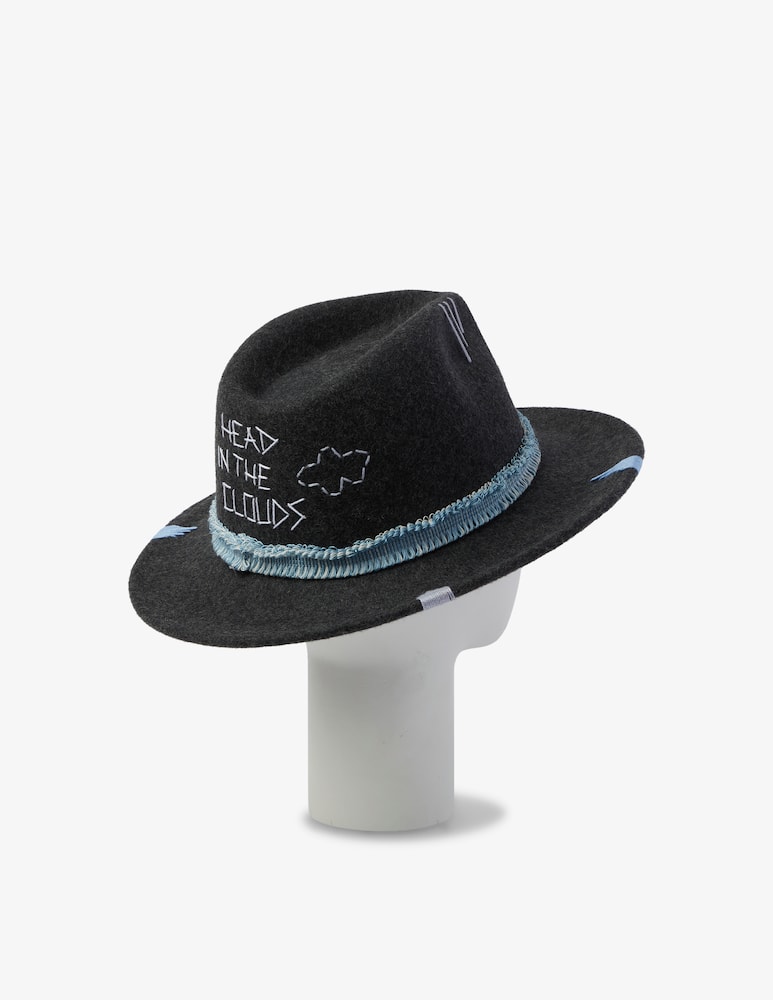 rinascente The Hat Gang Head In The Clouds hat - Grey