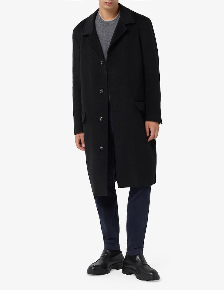 Misaky Cappotto monopetto tasca filo - immagine 2 Misaky Cappotto monopetto tasca filo - immagine 2