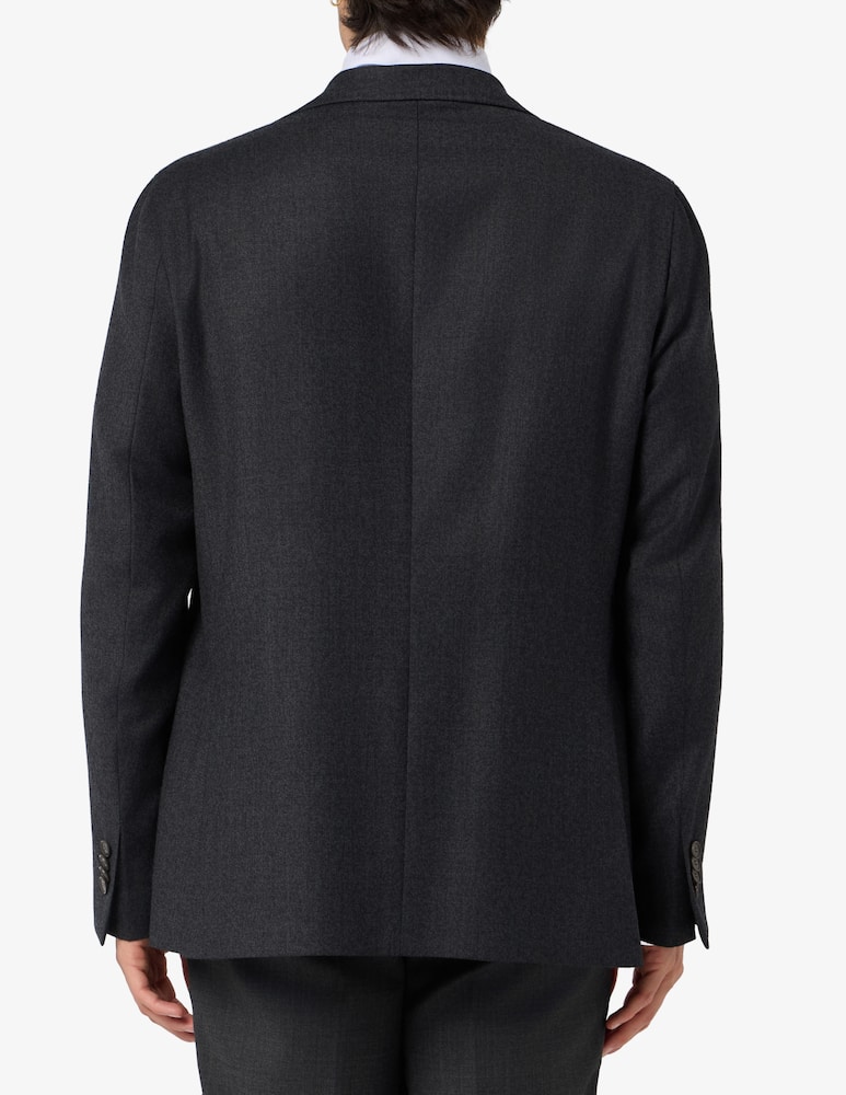 Misaky Flannel patch-pocket jacket - picture 3 Misaky Flannel patch-pocket jacket - picture 3